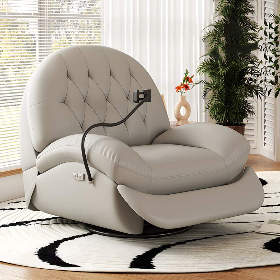 Multi-Functional Semi-Circular Backrest Recliner Sofa with Phone Holder DDSF-2010(In Stock)