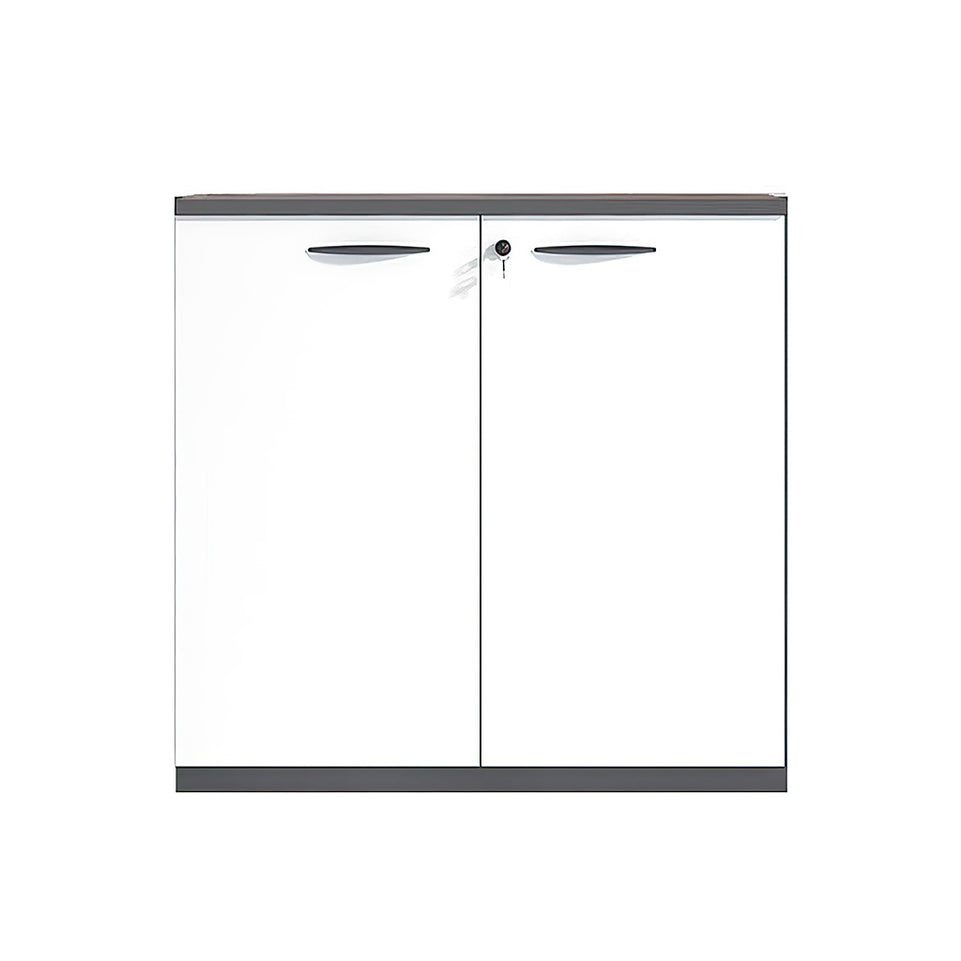Stylish Office File Cabinet with Lockable Wooden Storage Low Cabinet WJG-1019