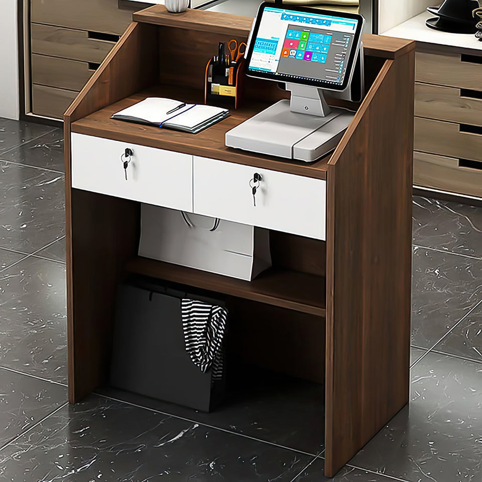 Fashion Front Desk Reception Counter Stylish and Aesthetic Suitable for Fast Food Restaurants JDT-1062