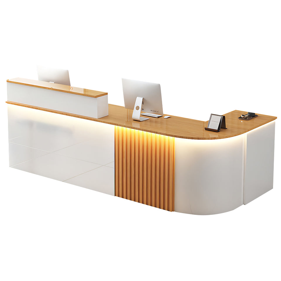 L-shaped Office Small Reception Desk Store Counter JDT-2117