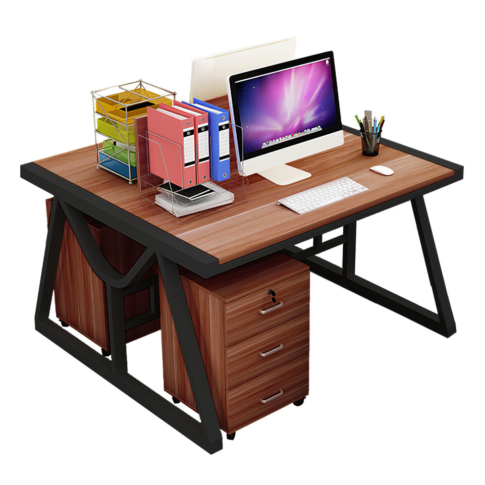 Minimalist Face-to-Face Office Desk with Mobile Storage Cabinet BGZ-2020