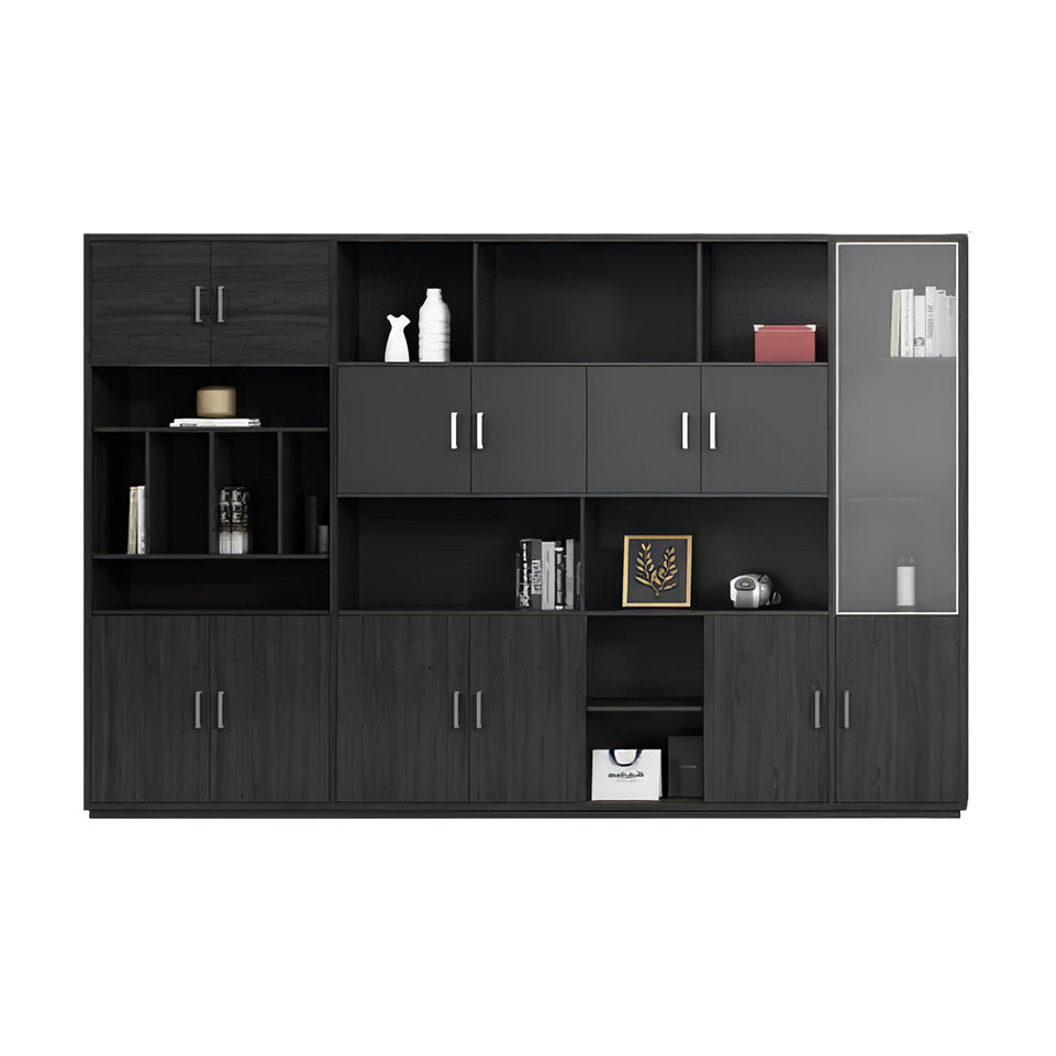 Modern L-Shaped Executive Desk with Drawers and Cabinet LBZ-2091