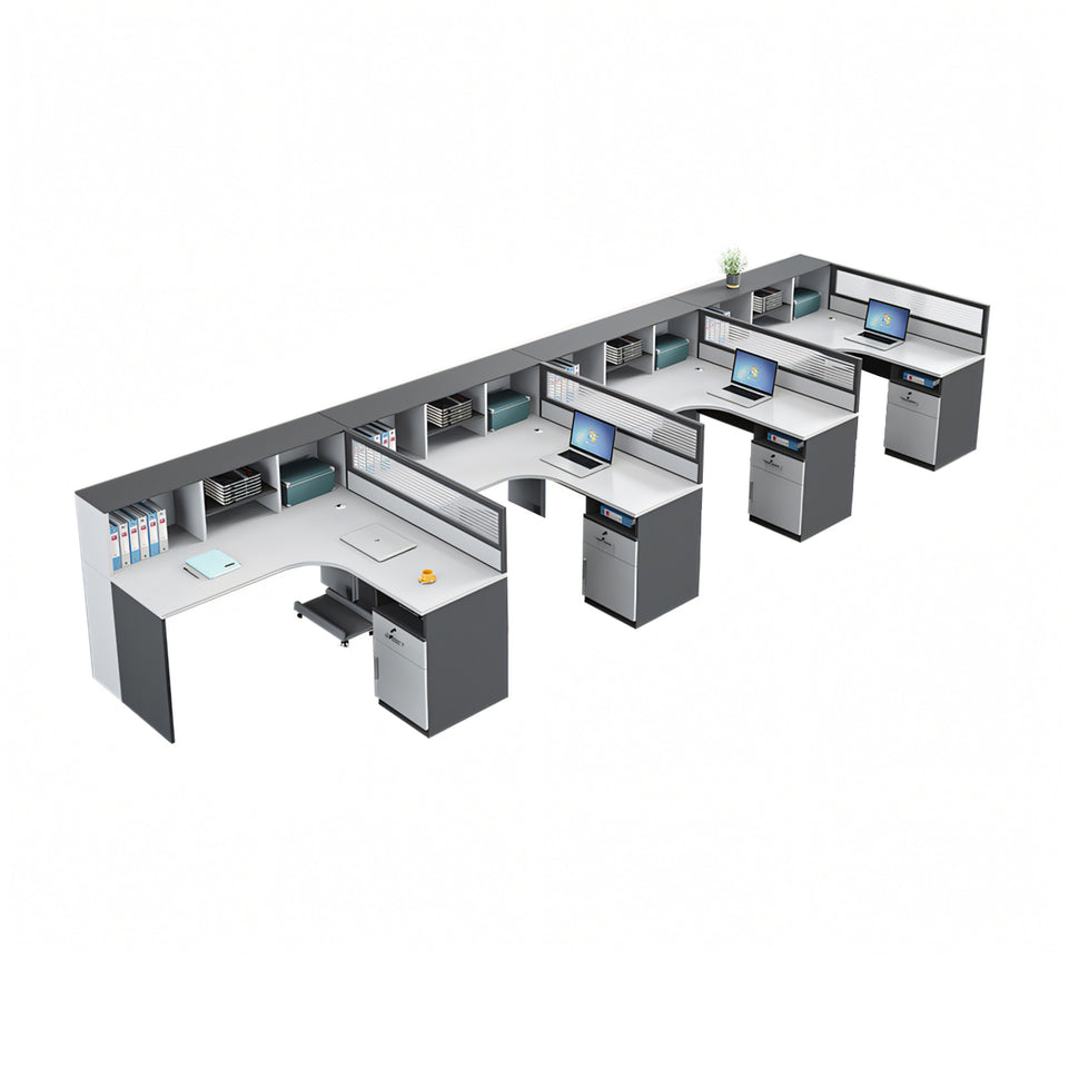 Modern Office Workstation Set with Screens, Ideal for 246-Person Workspaces BGZ-220 kaguyasu