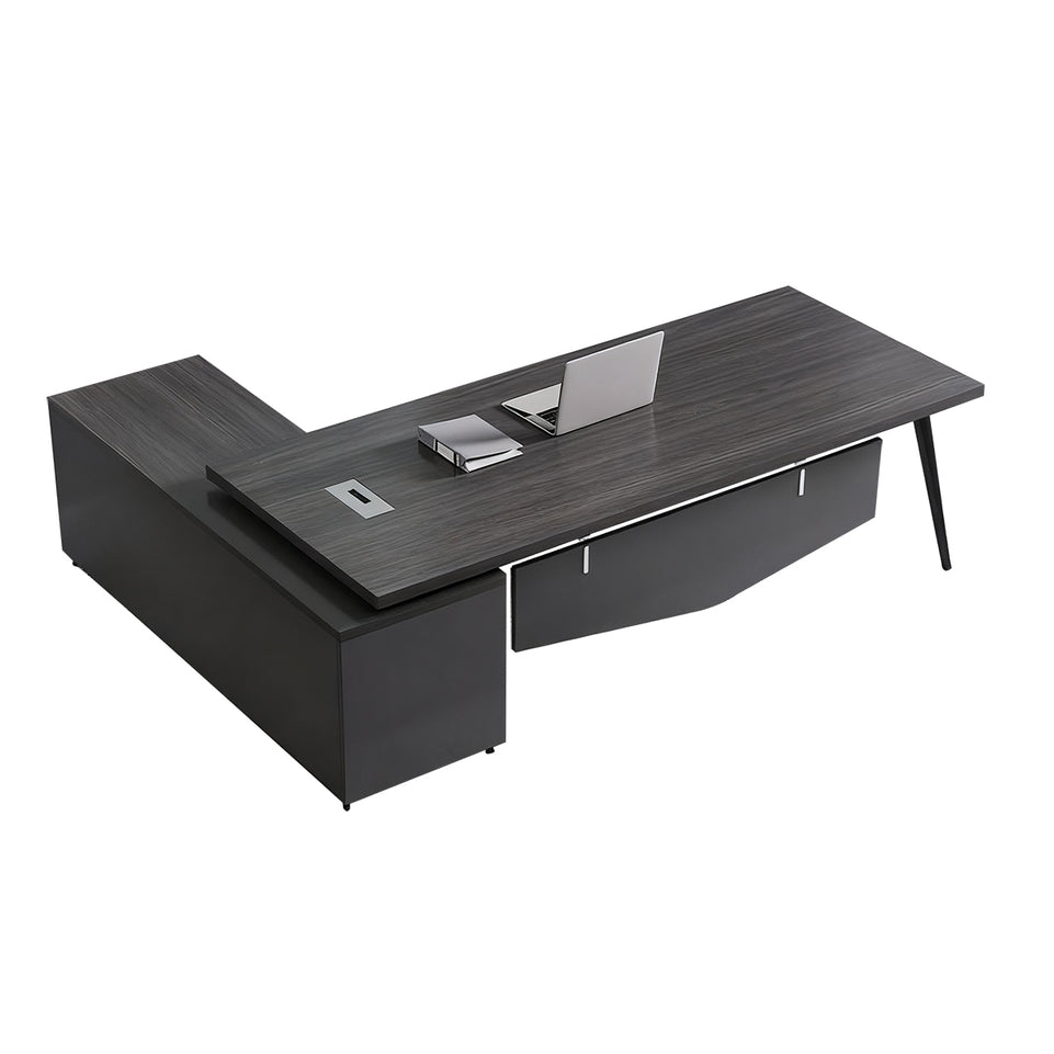 Simple modern office desk and chair Upscale Office Desk LBZ-10109