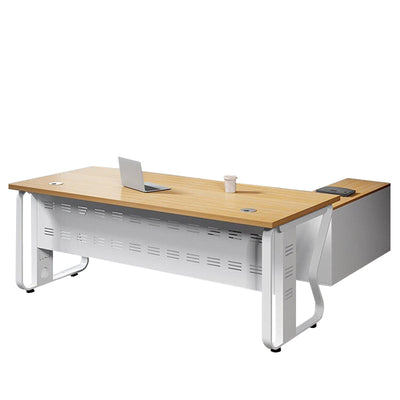 Modern Minimalist Executive Desk Set and Ideal for Managers and Executives Single-Seat Office Furniture Ensemble LBZ-10183