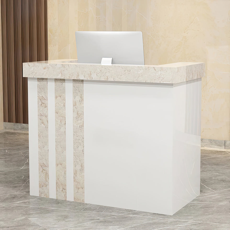 Reception Desk Classic Office Front Desk Designed for Ecommerce Warehouse Centers JDT-1058