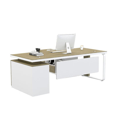 Office simple modern boss desk and chair combination single seat manager desk LBZ-1095