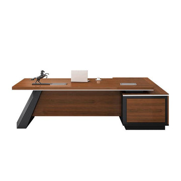 Modern Executive Desk 63-110 in Wide with Lumbar Support for Home Office