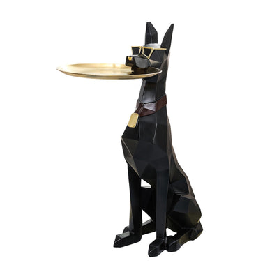 Nordic Luxury Dog Figurine: Creative Home Decor
