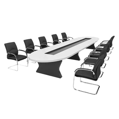 Modern Minimalist Oval Large Conference Table Suitable for Meetings and Consultations Made from Eco-friendly Materials HYZ-103