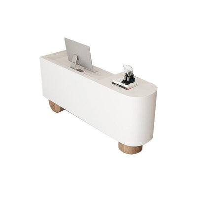 Modern Minimalist Reception Desk for Boutique Clothing Stores and Nail Studios with HDF Material JDT-10125