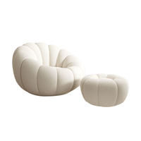 Cream Style Lazy Sofa Reclining Sleepy Pumpkin Sofa Chair BSF-2066