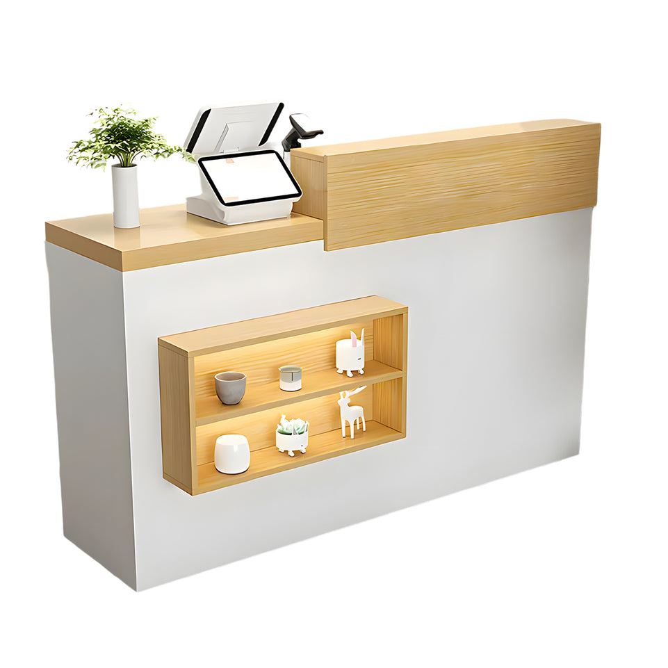 Display Shelf Reception Counter with Drawer for Retail Shops JDT-735