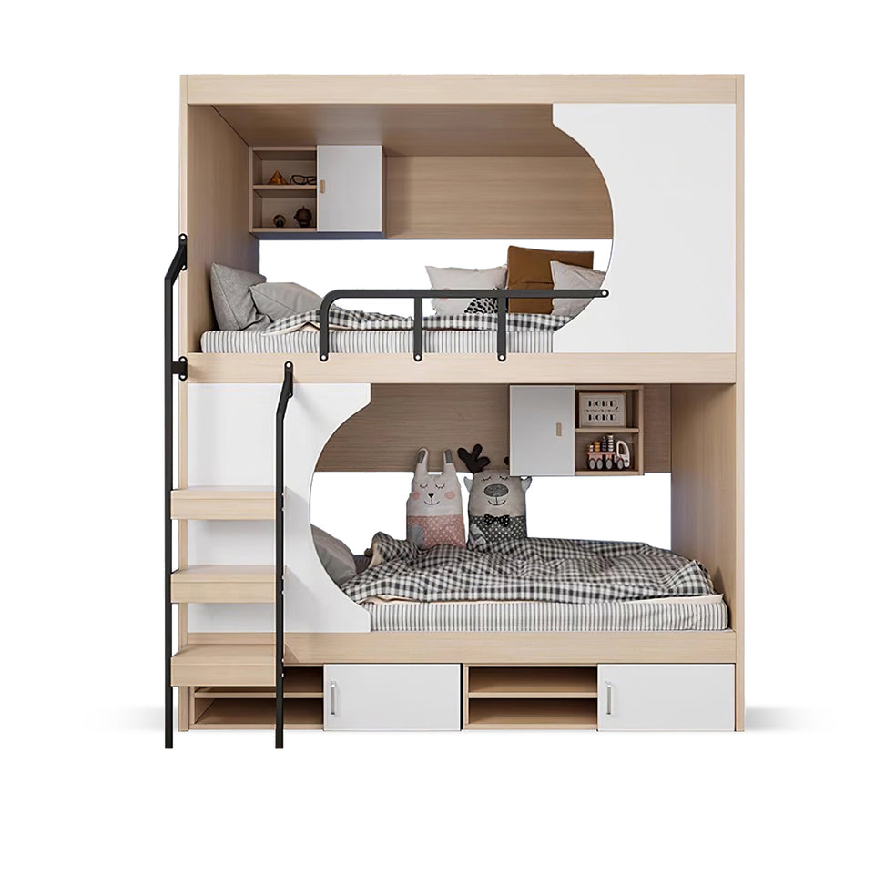 Multi-functional Solid Wood Bunk Bed for Bedroom BED-2005 (In Stock)