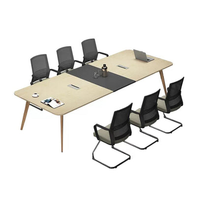 Conference Table Simple Modern Office Furniture Tables and Chairs Rectangular Conference HYZ-1096
