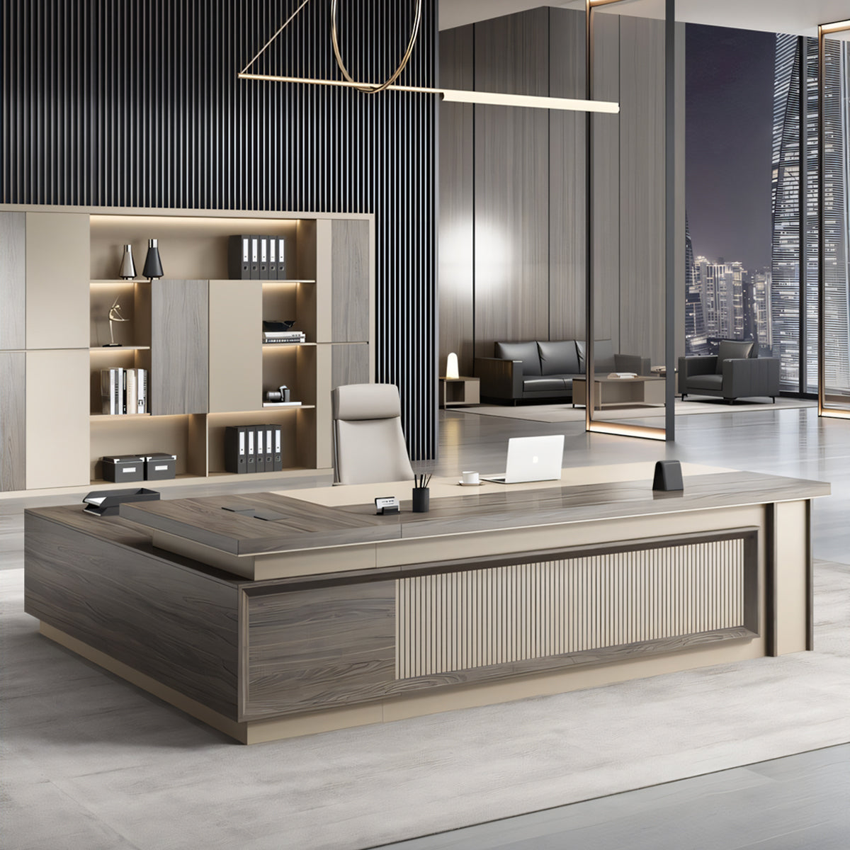 Customizable Luxury Durable Executive Desk With Wood Grain In Stock ...