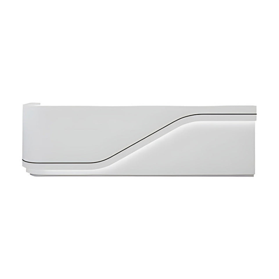 Color-Blocked Straight Front Desk with 2 Keyboard Trays and 4 Drawers for Clinic JDT-10148