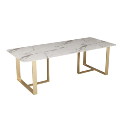 Marble Minimalist Corporate Office Furniture Conference Table and Chairs Rectangular Conference HYZ-10127