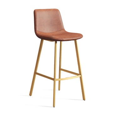 Adjustable Bar Stool 26 in Counter Height with Lumbar Support for Kitchen Island