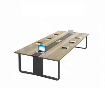 Minimalist Modern Conference Table with Melamine Coated Board and Aluminum Alloy Steel Legs HYZ-10110