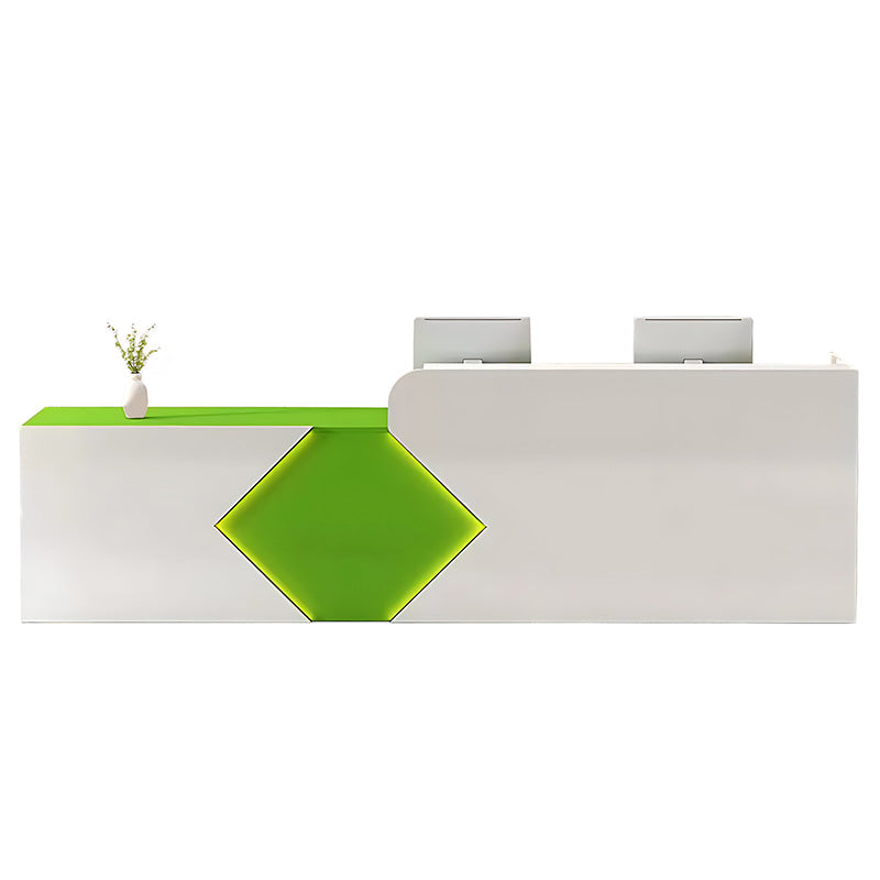 Simple Modern White Company Reception Desk Rectangular Front Reception Desk JDT-783