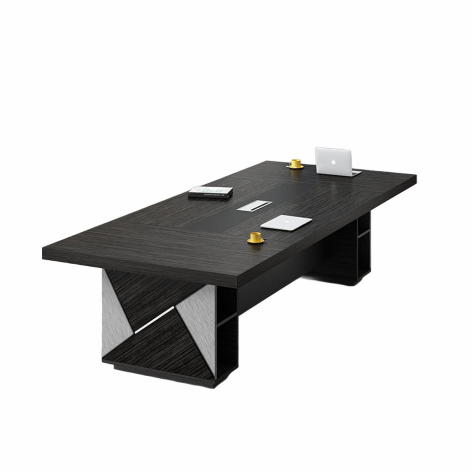 Elegant Office Conference Table And Chair Set With Large Storage And Durable Surface HYZ-2022