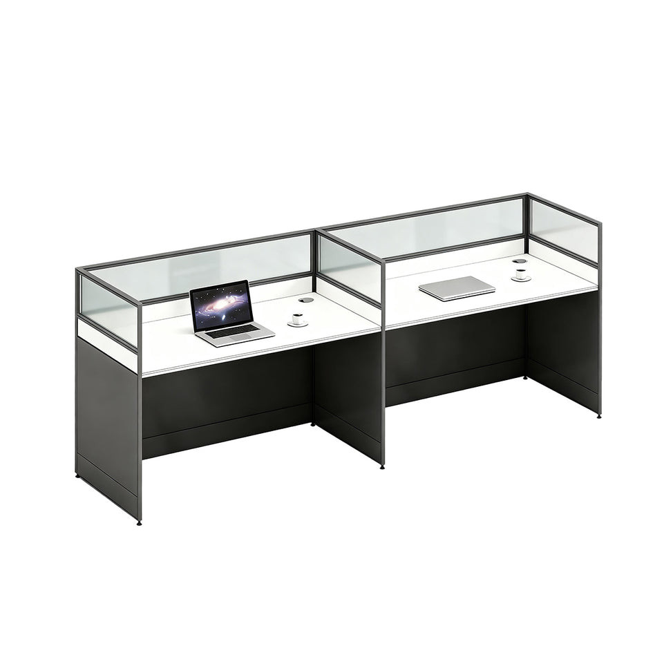Efficient Office Setup: Modern Staff Desk and Chair Set with Computer Desk BGZ-006