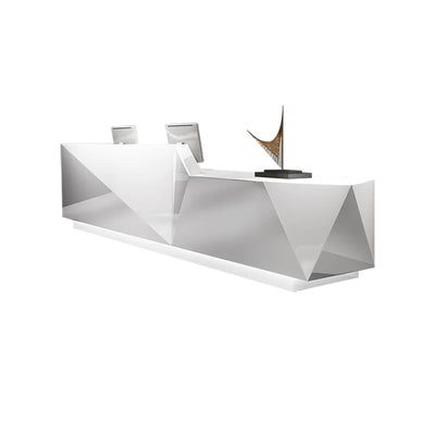 Customizable Modern and Stylish Reception Desk for Reception Areas with LED Lighting and Eco-friendly Materials JDT-10120