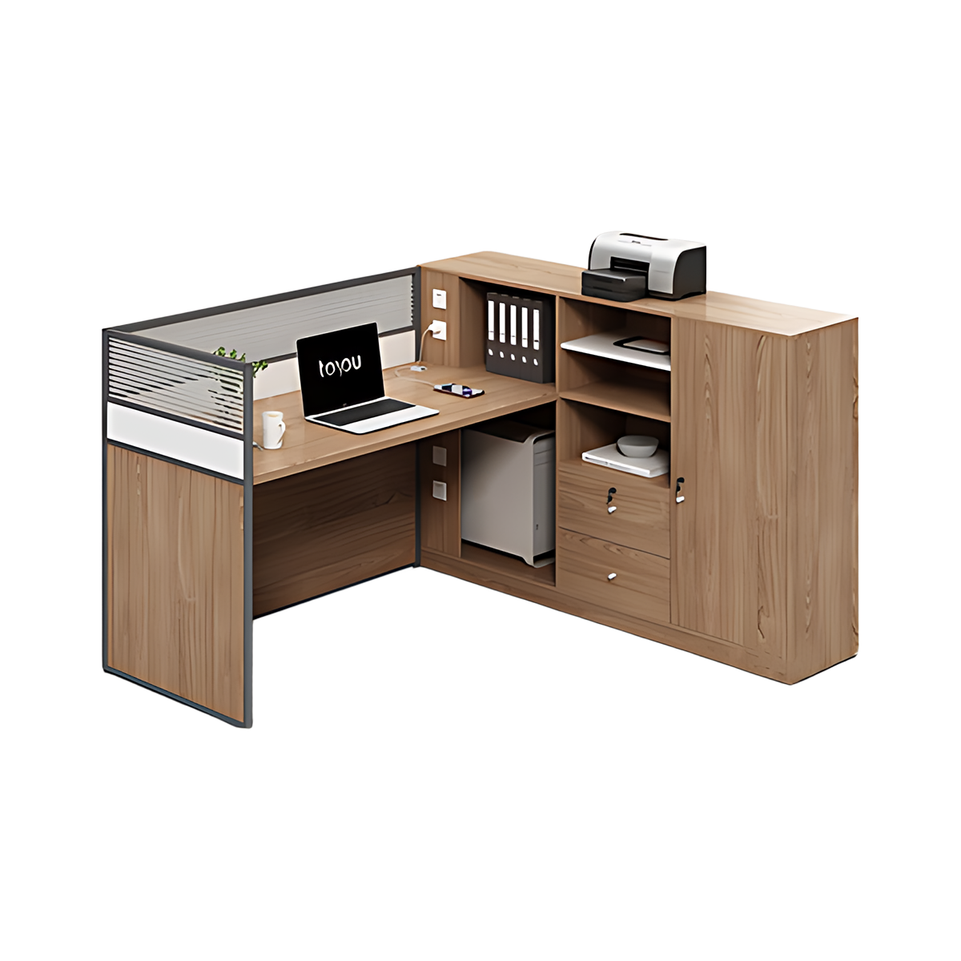 Innovative Modern Financial Office Desk with Secure Lock and Spacious Storage BGZ-2031