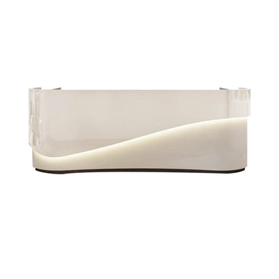 Stylish and Durable Curved Reception Desk for Beauty Salon and Women's Fashion Boutique JDT-10122