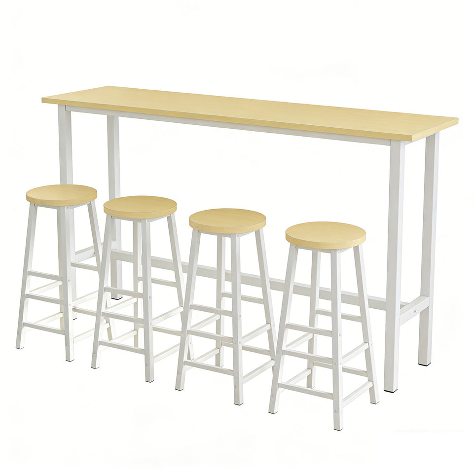 Modern Wall-Mounted Bar Table with High Stools SZ-BTZ-0001 (In Stock)
