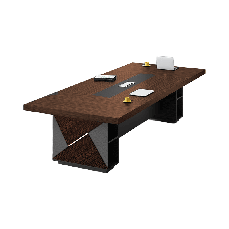 Elegant Office Conference Table And Chair Set With Large Storage And Durable Surface HYZ-2022