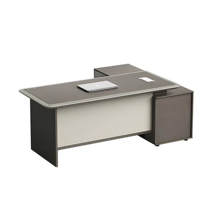 Premium Spacious Office Desk Aluminum Edge Scratch Resistant Lockable Drawers BGZ-2061