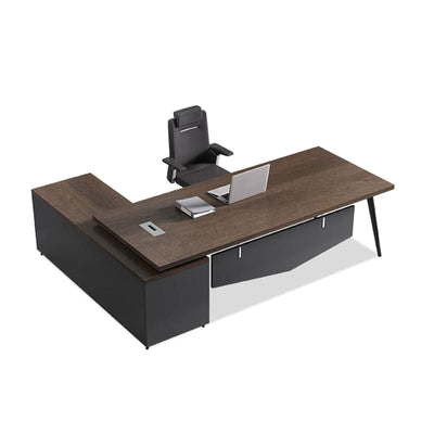 Simple modern office desk and chair upscale light luxury boss office table LBZ-10109