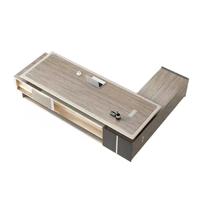 High-end Luxury Executive Desk With Cable Hole Modern Minimalist Office Suite LBZ-10161