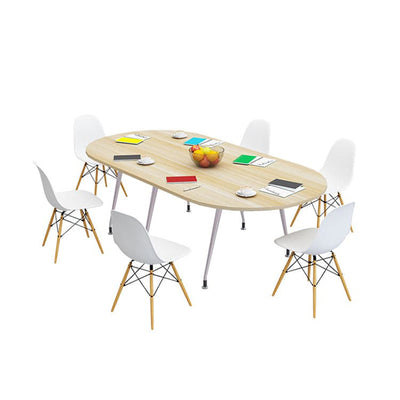 Oval Conference Table Simple Modern Reception Table and Chairs Round Conference HYZ-10114