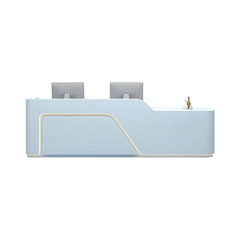 Corner Straight Reception Desk with Keyboard Tray and Drawers for Clothing Store JDT-1012