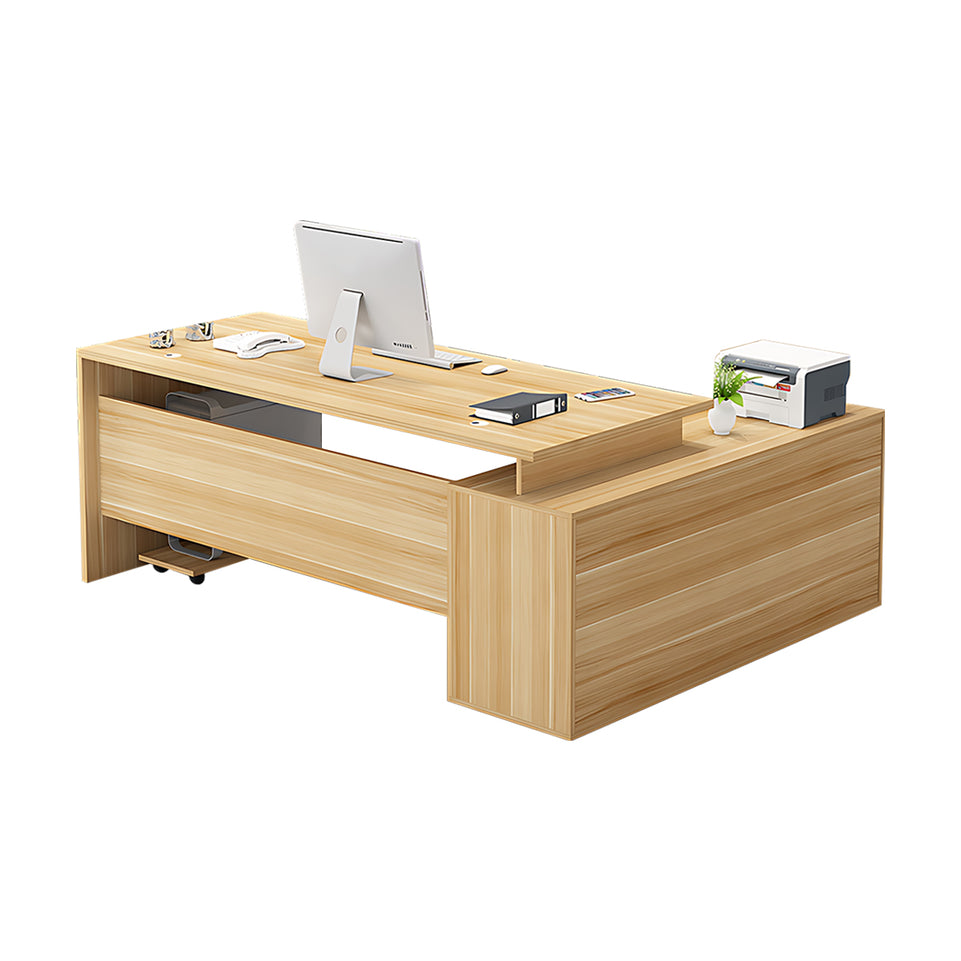 Sleek And Versatile Executive Desk With Secure Storage And Smooth Finish LBZ-2145
