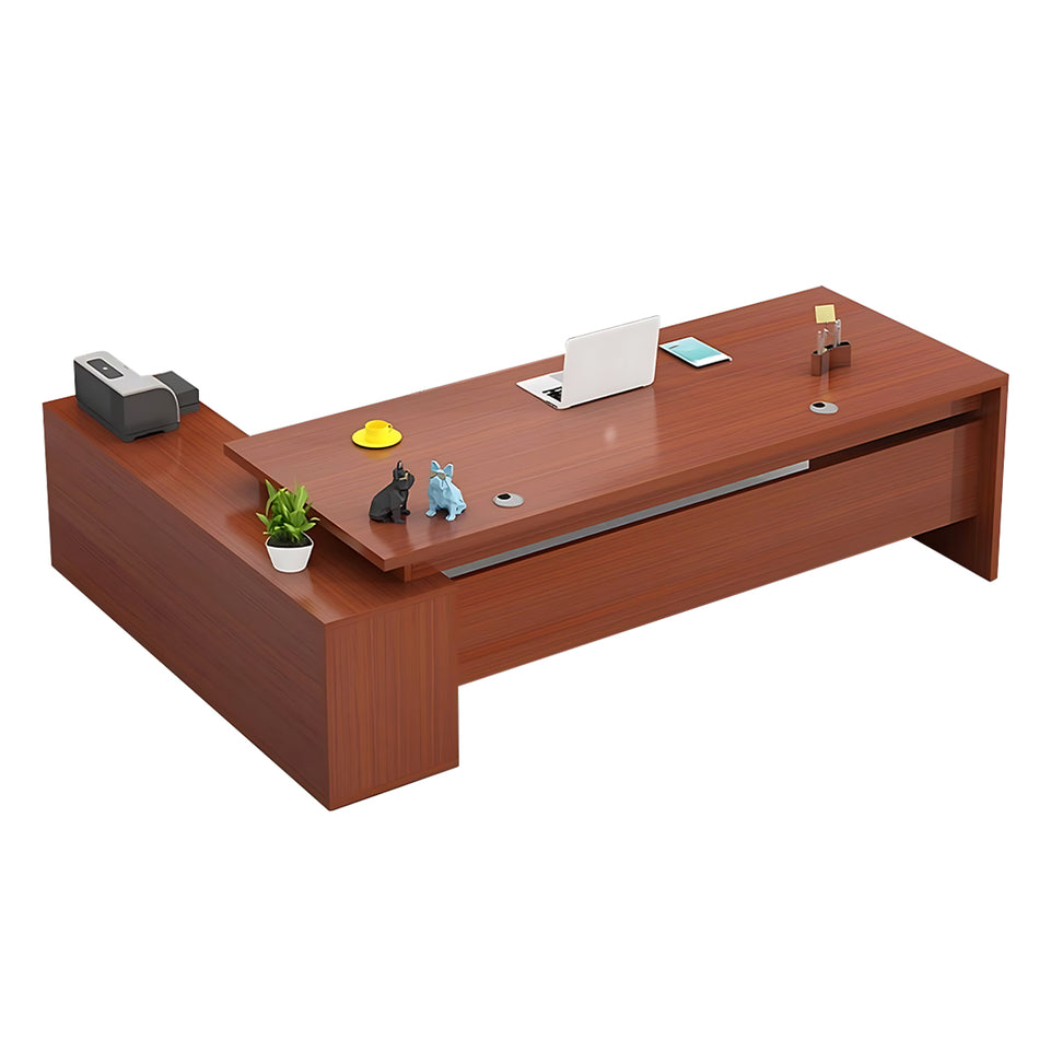 Sophisticated and Practical Executive Desk and Chair Set for a Modern Workspace LBZ-2133