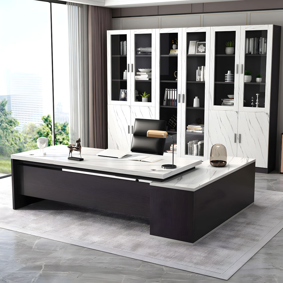 Sophisticated and Practical Executive Desk and Chair Set for a Modern Workspace LBZ-2133(In Stock)