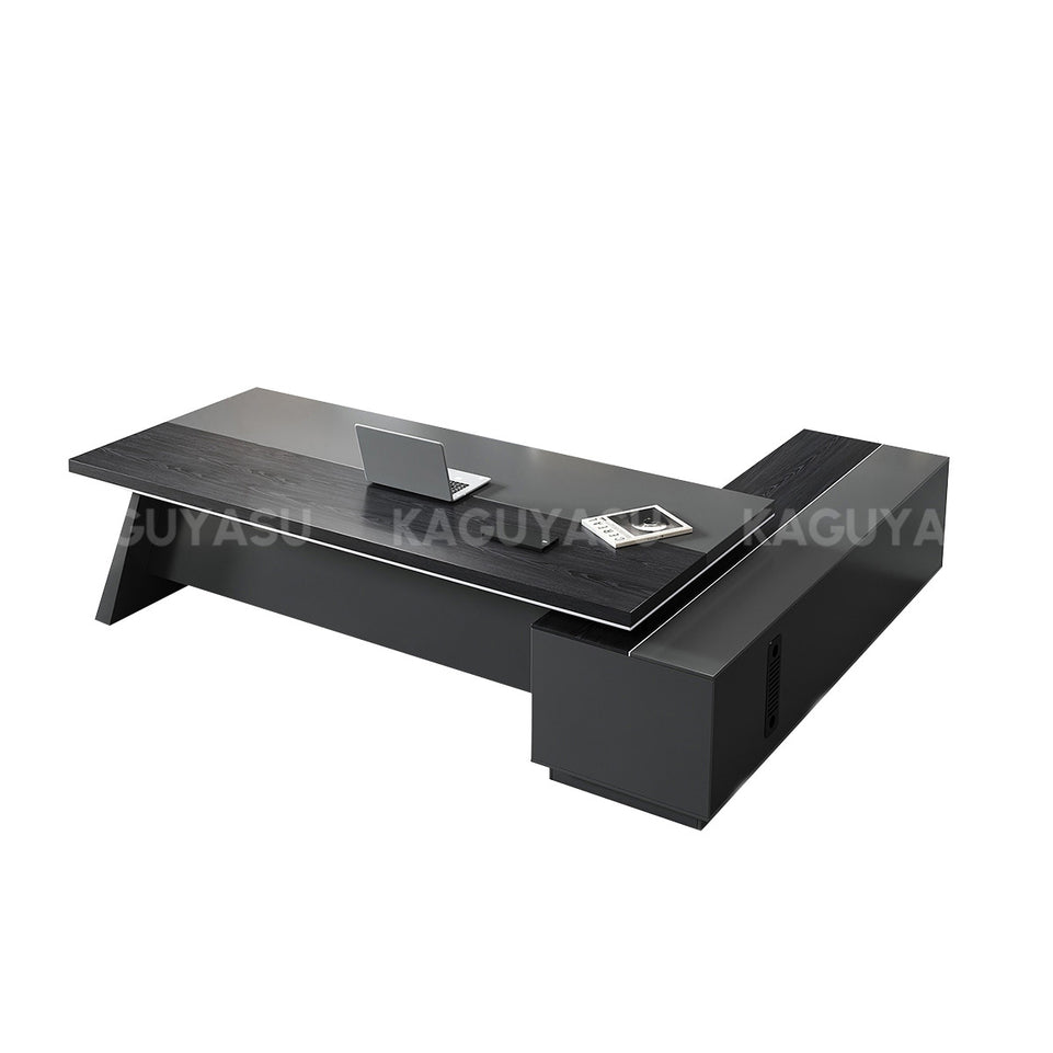 Modern L-Shaped Black Office Executive Desk for Managers LBZ-2189(In Stock)