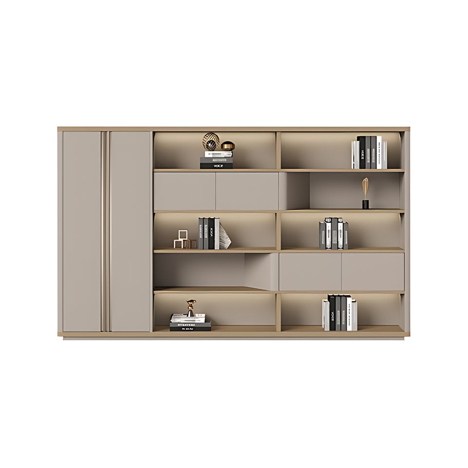 Luxury Minimalist Executive Desk With Creative Geometric Legs And Integrated Storage LBZ-2173