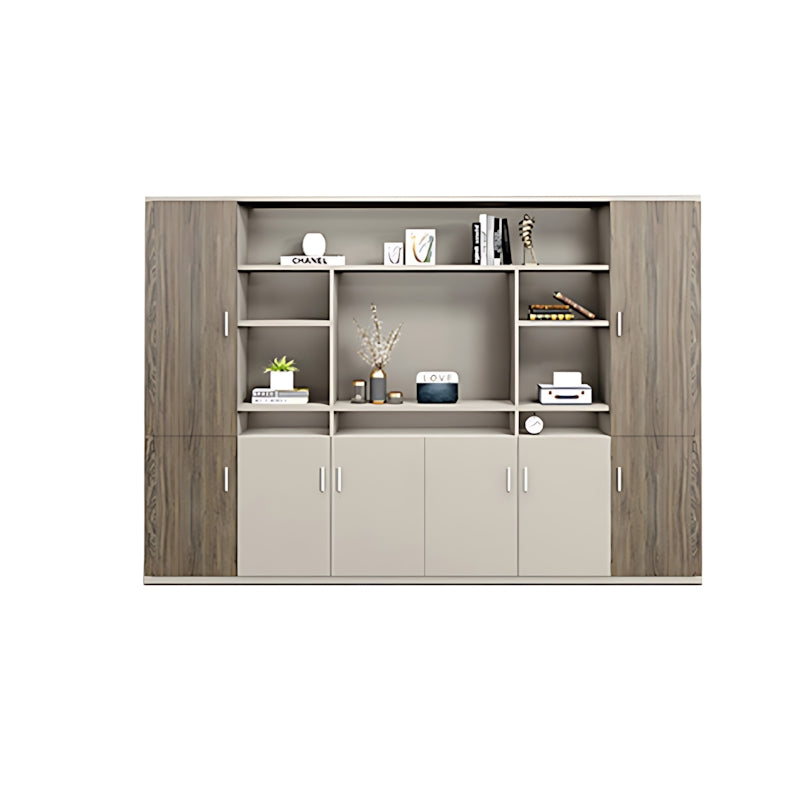 Modern Elegant Executive Desk With Front Partition,Heat Ventilation Panel And L Shaped Aesthetic Design LBZ-1030