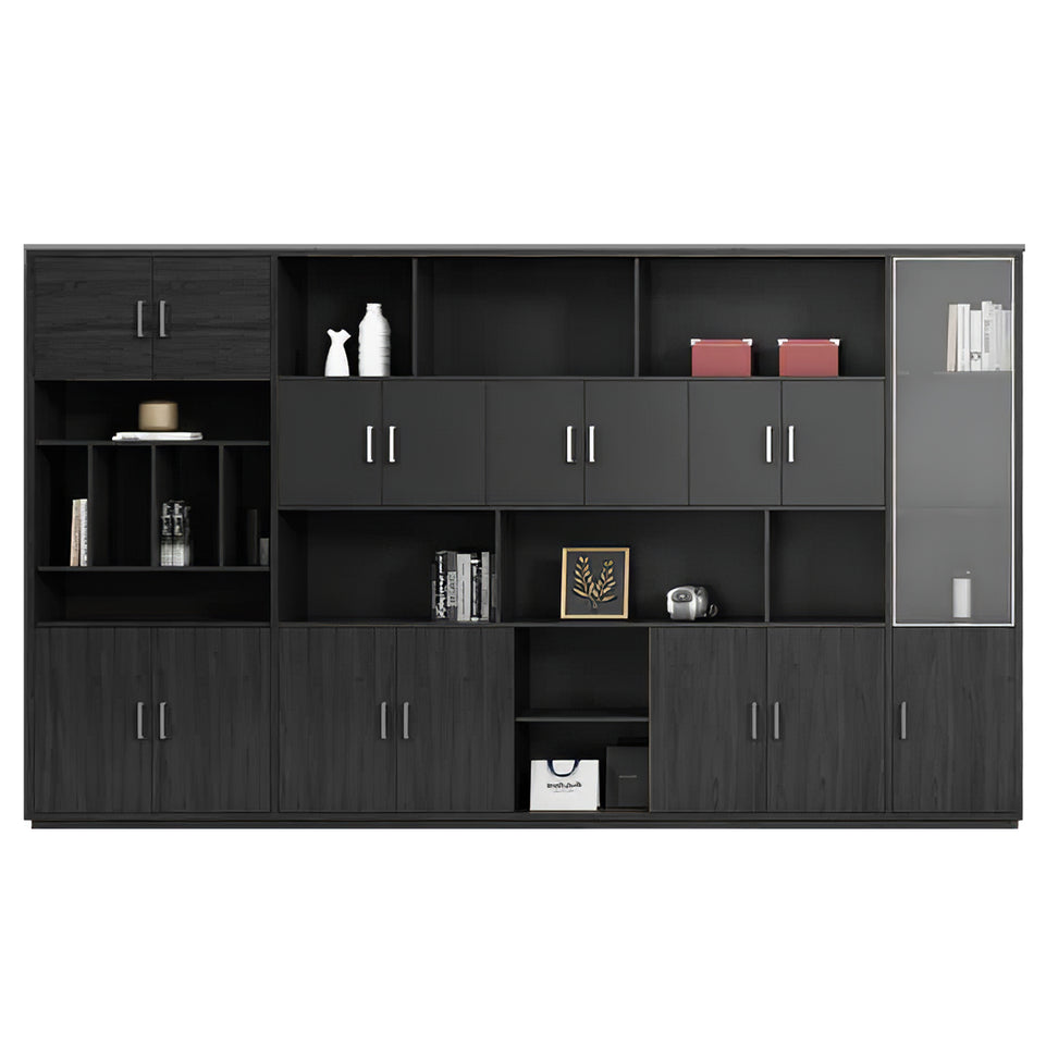 Modern L-Shaped Executive Desk with Drawers and Cabinet LBZ-2091