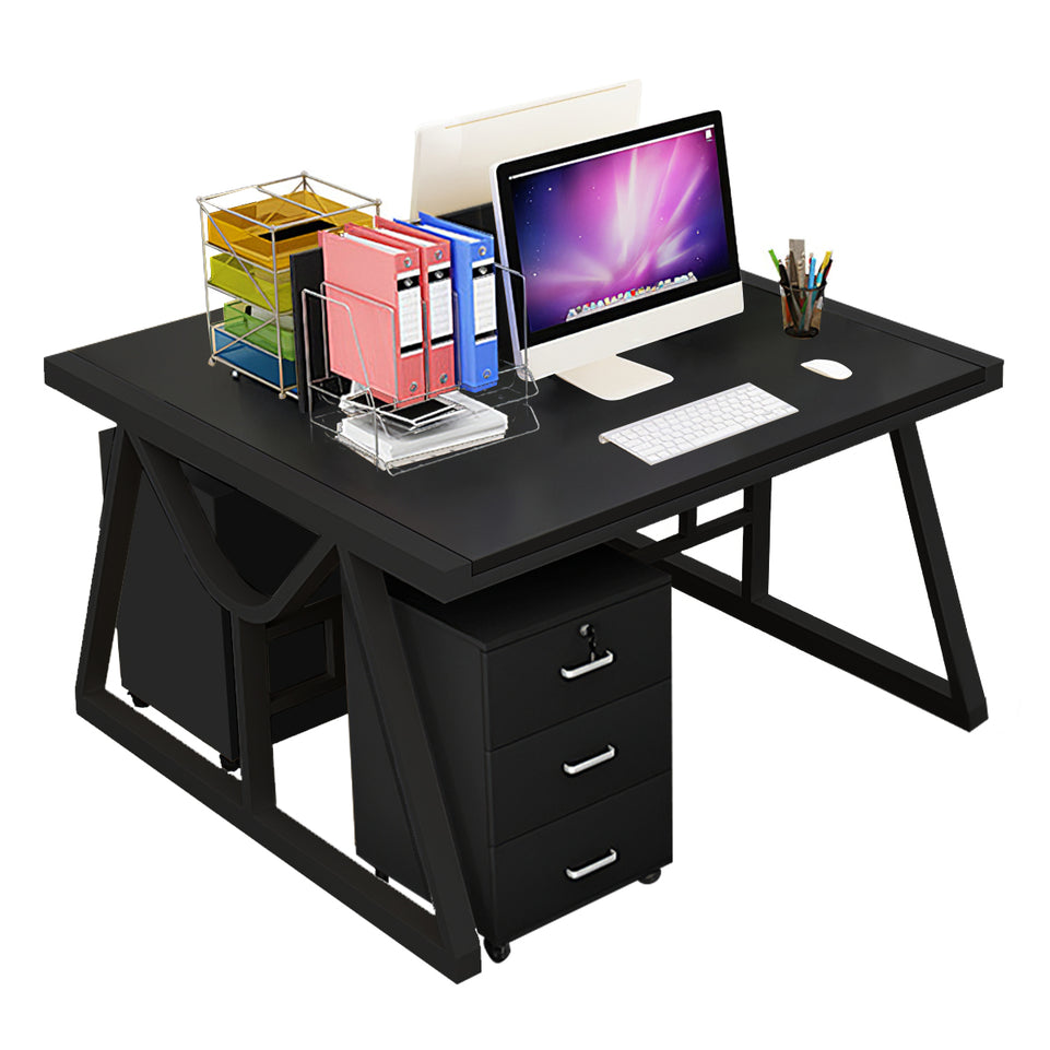 Minimalist Face-to-Face Office Desk with Mobile Storage Cabinet BGZ-2020