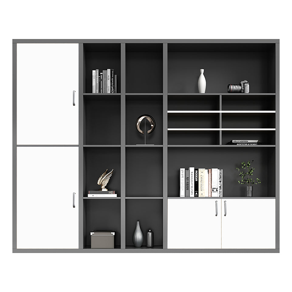 Executive Desk For Work Office Desk With side cabinet For PC With Vent Curtain Board with Wiring BOX LBZ-1073