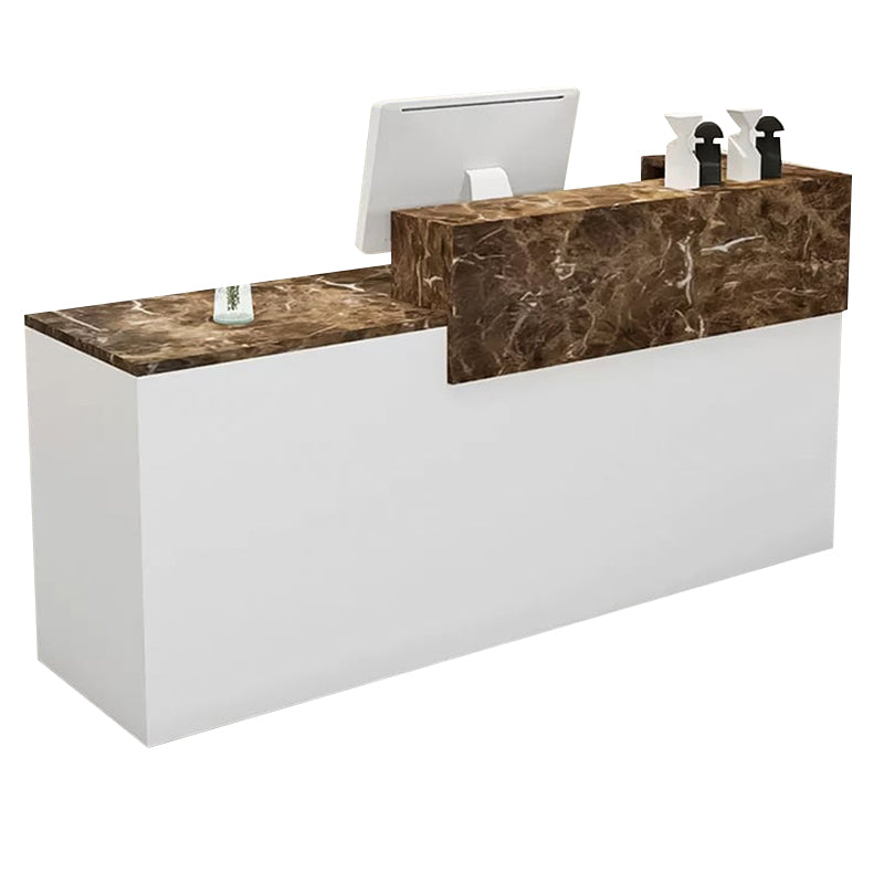 Modern Straight Versatile Front Desk with Versatile Storage and Custom for Offices JDT-1098
