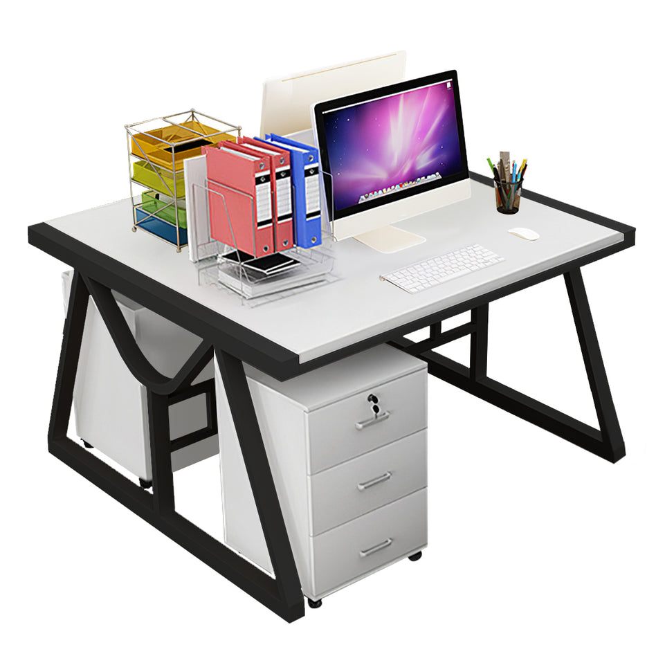 Minimalist Face-to-Face Office Desk with Mobile Storage Cabinet BGZ-2020