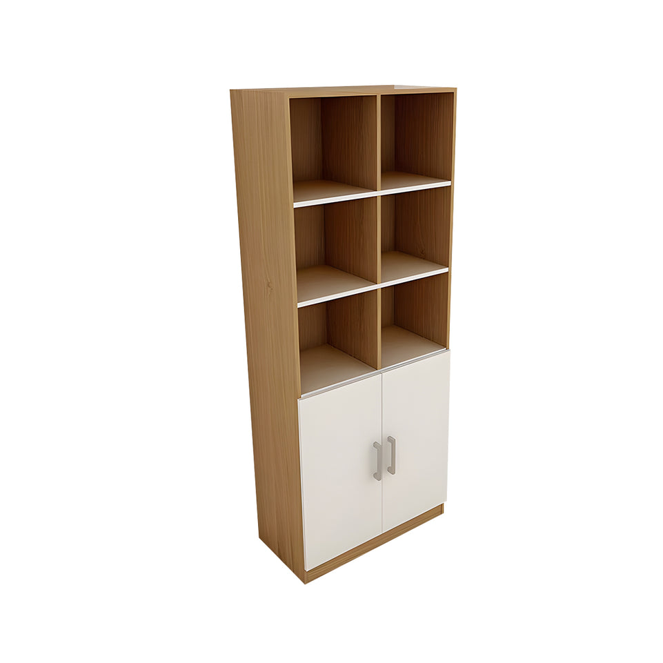 Multi-Functional Office Cabinet with Storage, Display and Lockable Sections for Workspace Organization WJG-2181