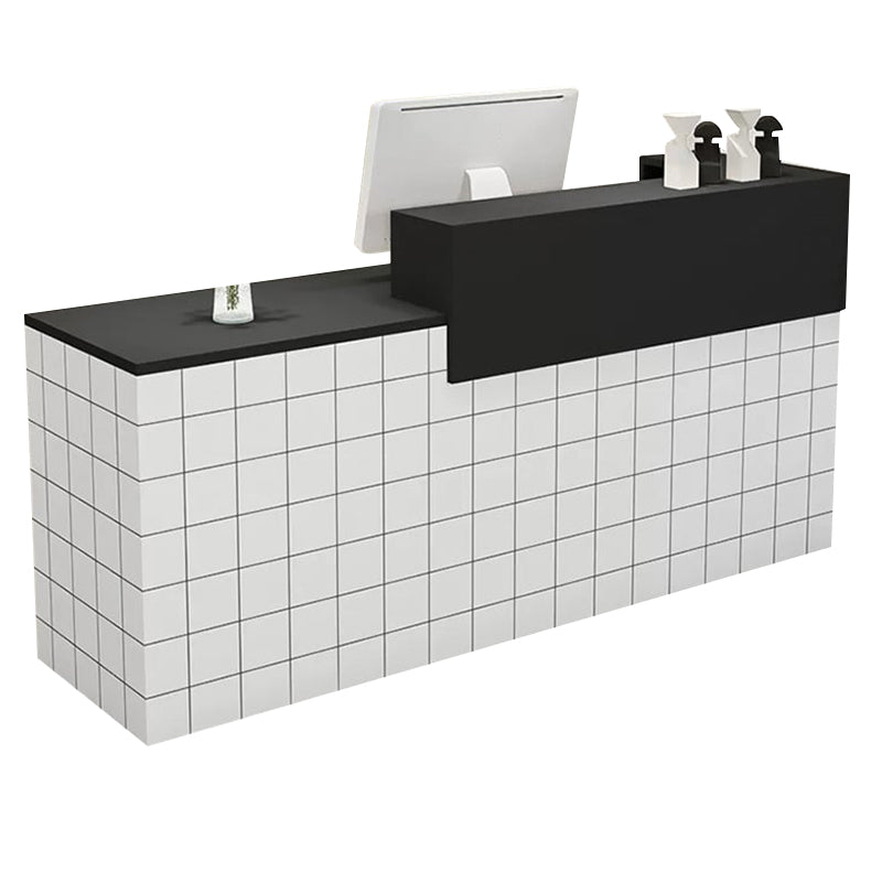 Modern Straight Versatile Front Desk with Versatile Storage and Custom for Offices JDT-1098